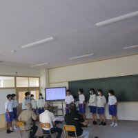 総合的な学習の時間 第３学年　地区交流会に向けて　区長さんへのプレゼン